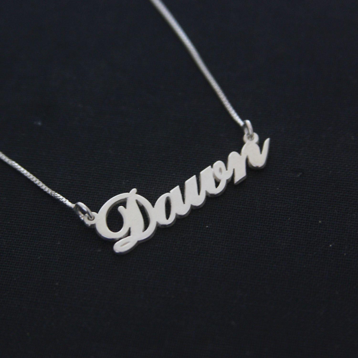 Name Necklace Carrie 925 Sterling Silver Handcrafted Personalized Name