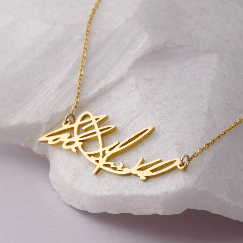 Premium signature necklace (Large) • Personal Signature Jewelry in