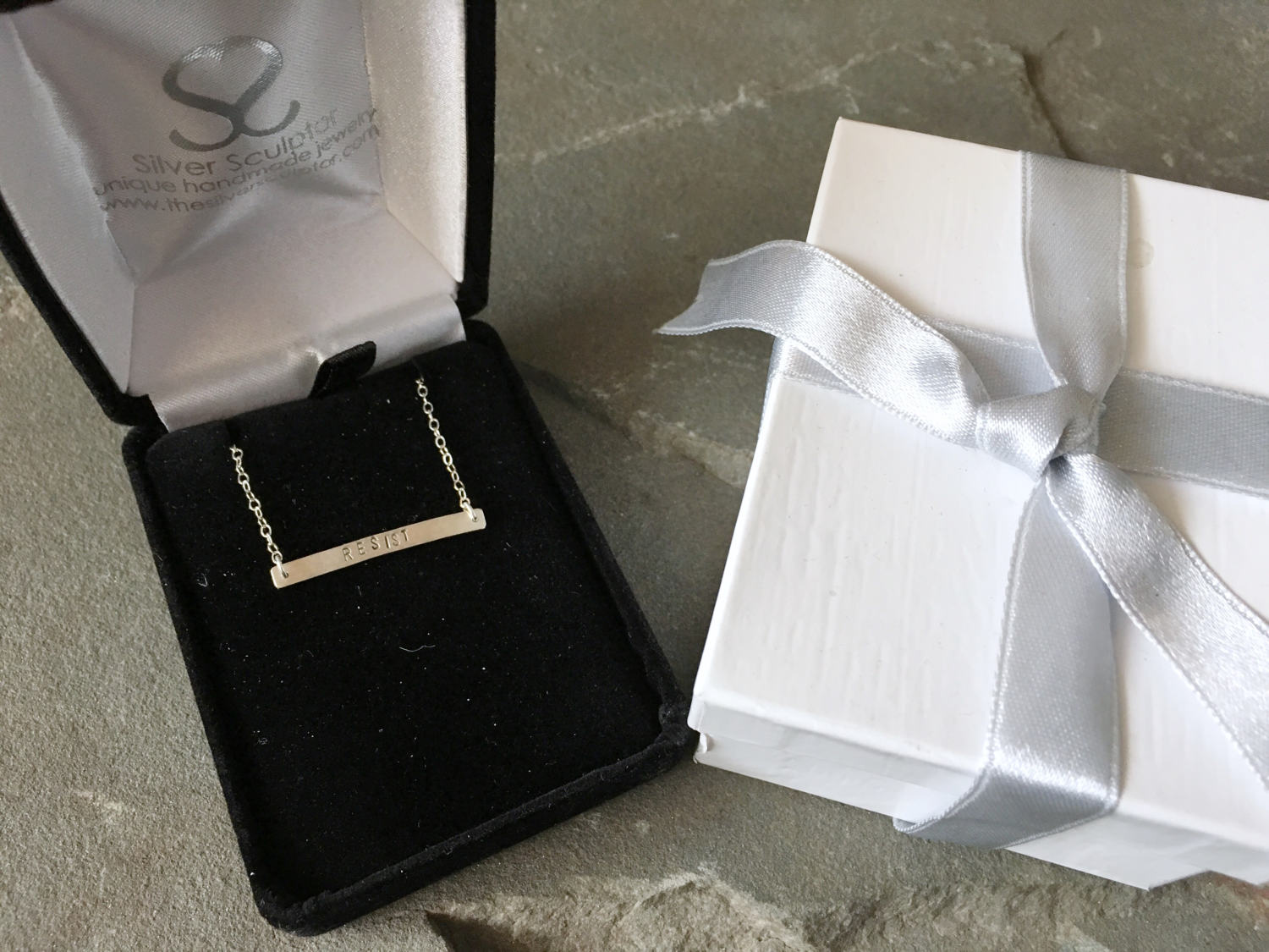 Resist Necklace, Feminism Jewelry, Women's Rights Jewelry, Political