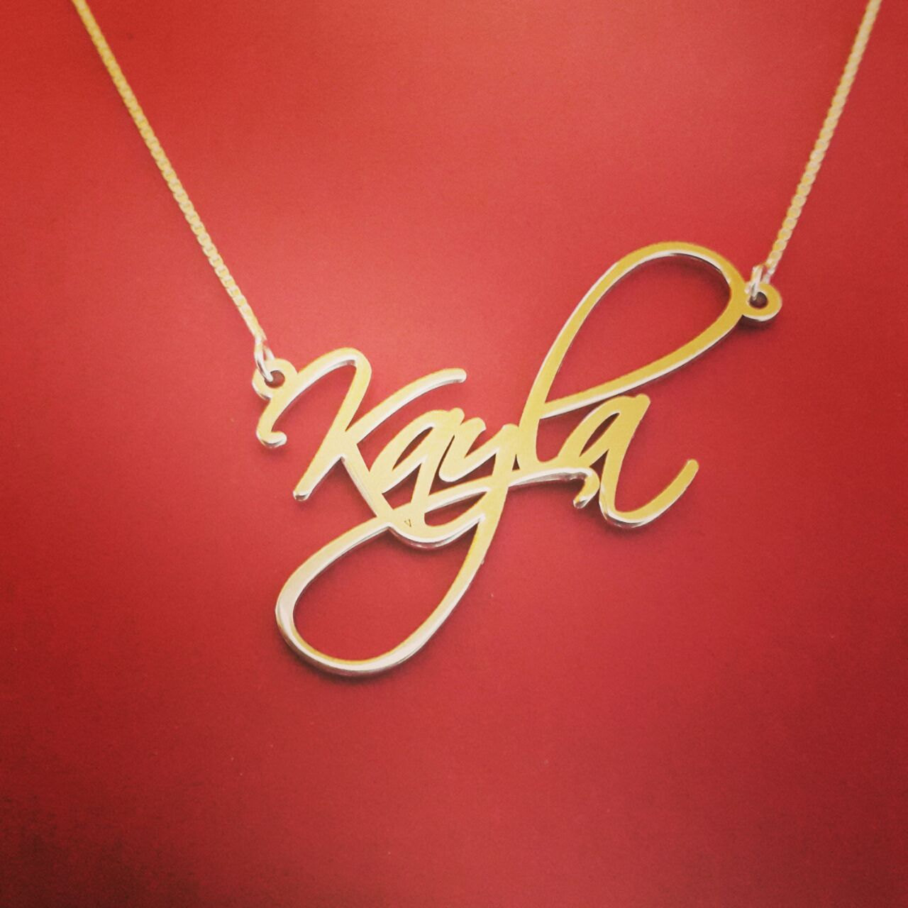 Signature Necklace Handwriting Necklace Gold Name Chain 10k Gold Name ...