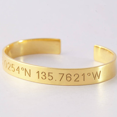 Coordinates Jewelry • Coordinates Bracelet • Longitude Latitude Bracelet in Sterling Silver • Coordinates Gift