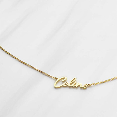 Cursive Name Necklace - Script Name Necklace - Gold Necklace With Name - Personalized Name Necklace - Custom Name Necklace
