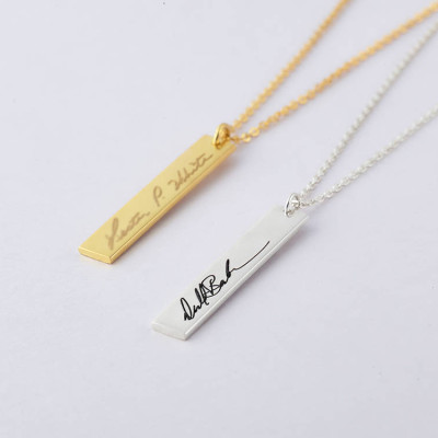 Custom Signature Jewelry / Handwritten Jewelry / Personalized Handwriting Necklace /  Memorial Gift