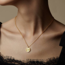 Your Story, Engraved: The Dainty Disc Fingerprint Necklace Uncovered