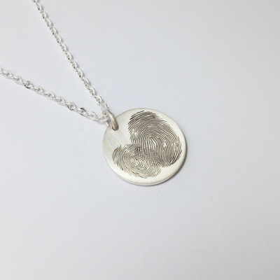 Disc Necklace LARGE SIZE - Engraved Pendant - Unique Couple Gift - Anniversary/Engagement Gift - Silver/Gold Keepsake Jewelry