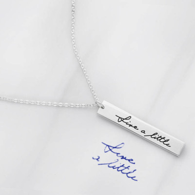 Handwritten Necklace • Signature Necklace • Handwritten Jewelry • Personalized Handwriting Jewelry •  Signature Gift