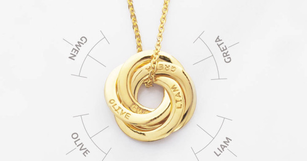 Kids' names necklace • Mother necklace 