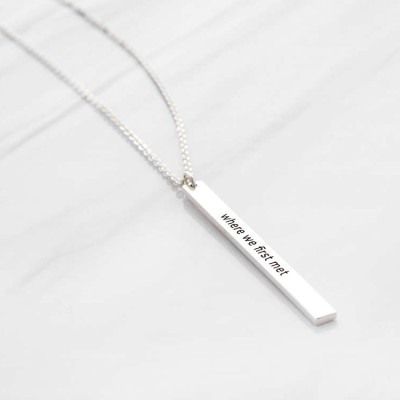 Latitude longitude necklace • Silver coordinates jewelry • Sister necklace • Sister jewelry • Sister gifts