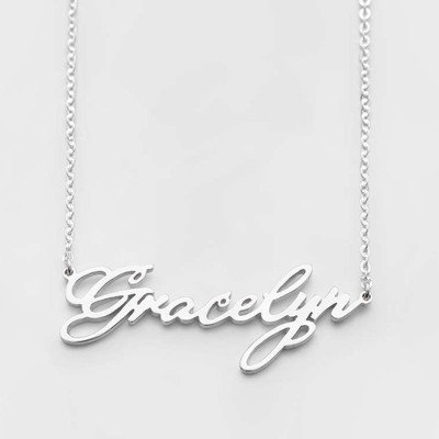 Script Name Necklace • Custom Name Jewelry • Sterling Silver Name Necklace • Gold Necklace With Name • Bridesmaid Jewelry