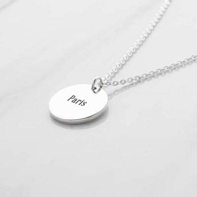 Silver coordinates jewelry • Latitude longitude jewelry necklace • Best friend necklace • Going away gift
