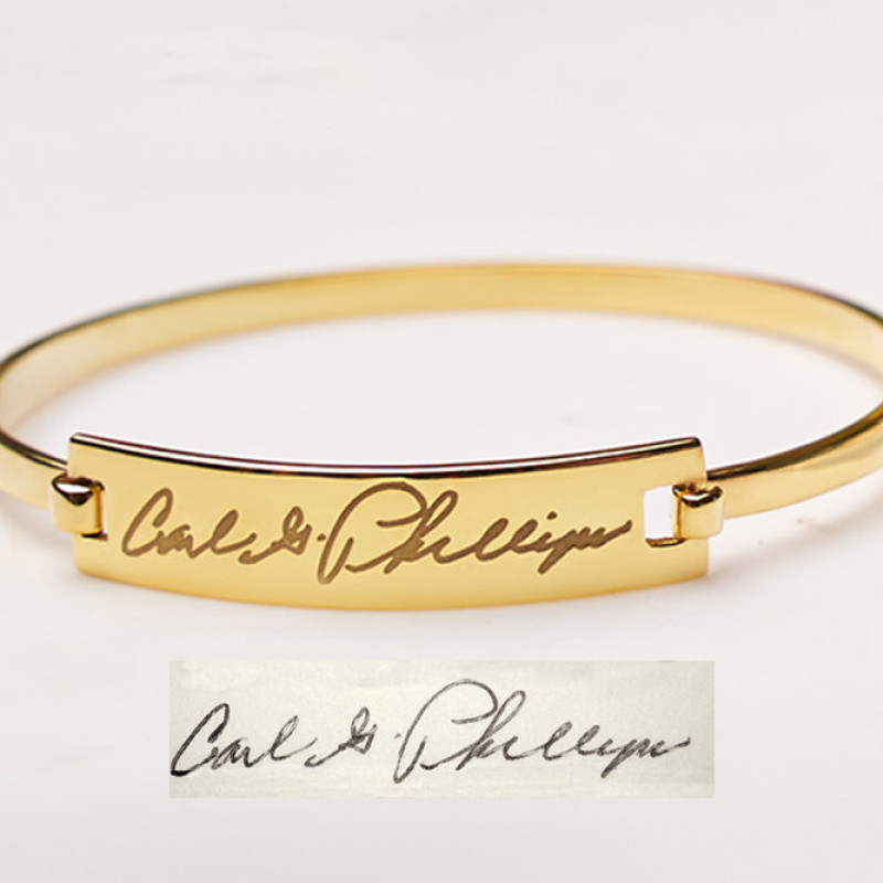 Signature bracelet • Signature jewelry • Handwriting bracelet in ...