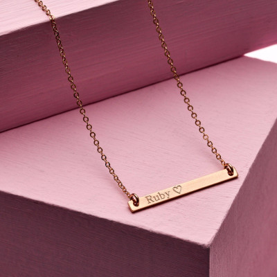 Personalised Special Date Bar Necklace