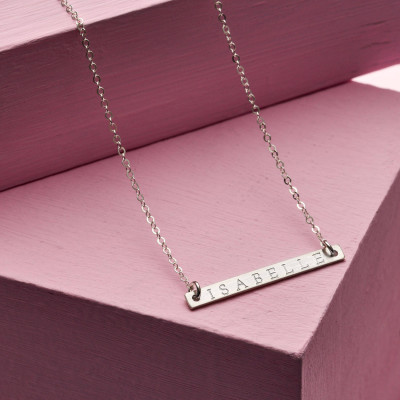 Personalised Special Date Bar Necklace