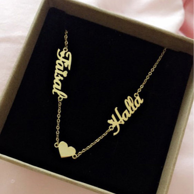 Custom Names Necklace • Personalized Children Necklace • Mother Necklace • Family Necklace • Multiple Names Jewelry • New Mom Gift