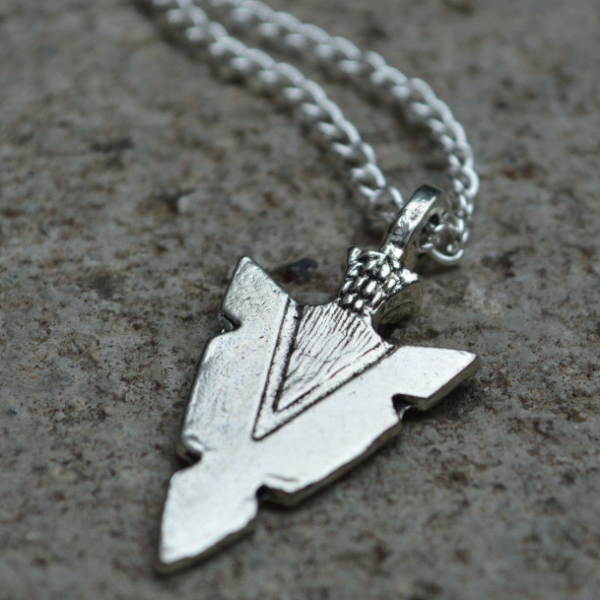 Men's Personalized Arrowhead Necklace, Custom Men's Name Necklace, Personalized Jewelry, Men's Arrow Necklace, Men's Gift - Scott Necklace