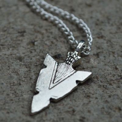 Men's Personalized Arrowhead Necklace, Custom Men's Name Necklace, Personalized Jewelry, Men's Arrow Necklace, Men's Gift - Scott Necklace