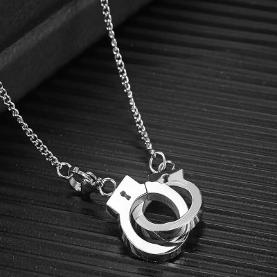 Handcuff Personalised Necklace in 18ct Gold Plating - AMAZINGNECKLACE.COM