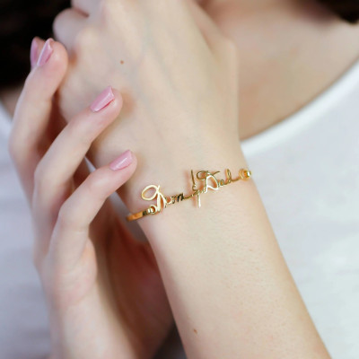 Actual handwriting bracelet • Handwriting bangle • Handwritten Bangle • Signature Bangle • Handwritten Jewelry in Sterling Silver