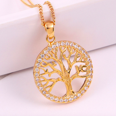 Family Tree of Life Necklace - MOP Necklace - Tree of Life - Gold Necklace - Pendant Necklace