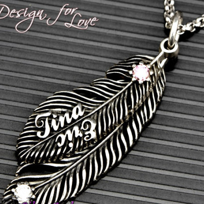 Luxury Feather Series - With Name Jewellery - AMAZINGNECKLACE.COM