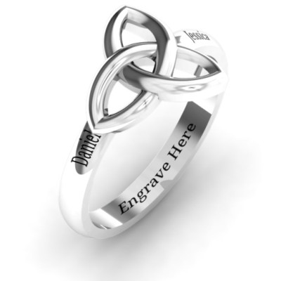 Sinéad Celtic Knot Personalised Ring - AMAZINGNECKLACE.COM