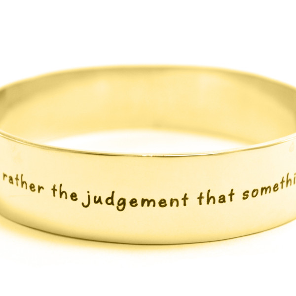Personalised 15mm Wide Endless Bangle - 18ct Gold Plated - AMAZINGNECKLACE.COM