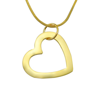 Personalised Always in My Heart Necklace - 18ct Gold Plated - AMAZINGNECKLACE.COM