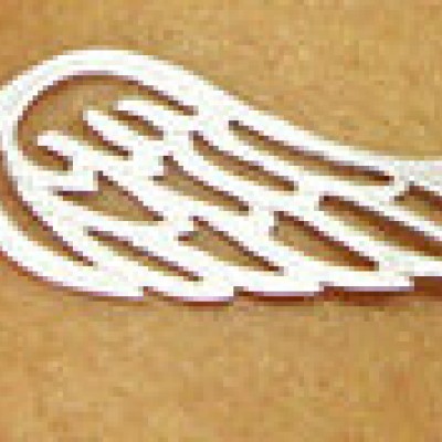 Personalised Angels Wing Bracelet - Silver - AMAZINGNECKLACE.COM