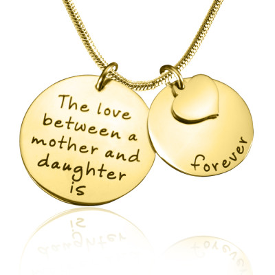Personalised Mother Forever Necklace - 18ct Gold Plated - AMAZINGNECKLACE.COM
