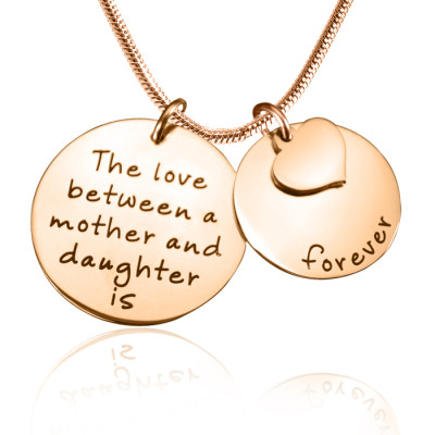 Personalised Mother Forever Necklace - 18ct Rose Gold Plated - AMAZINGNECKLACE.COM