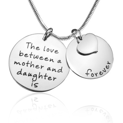 Personalised Mother Forever Necklace - Silver - AMAZINGNECKLACE.COM