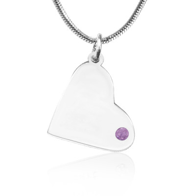 Personalised Additional Childrens Heart Pendant - AMAZINGNECKLACE.COM