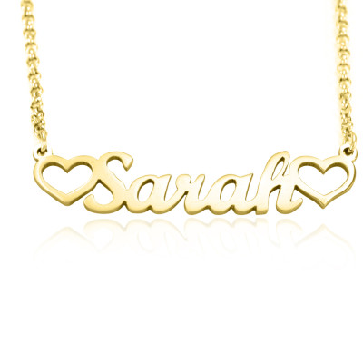 Personalised Name Necklace - 18ct Gold Plated - AMAZINGNECKLACE.COM