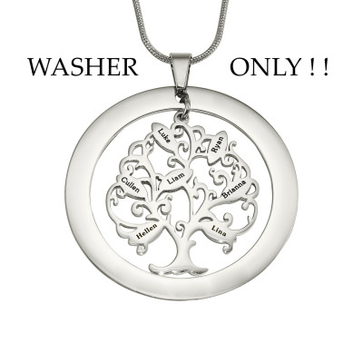 Personalised ADDITIONAL Tree of My Life WASHER ONLY - AMAZINGNECKLACE.COM