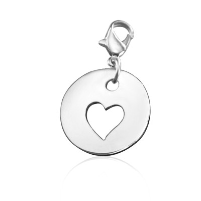 Personalised Cut Out Heart Charm - AMAZINGNECKLACE.COM