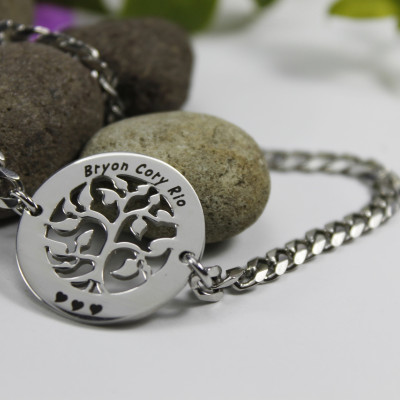 Personalised NN Vertical silver Bracelet/Anklet - AMAZINGNECKLACE.COM