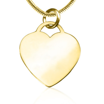 Personalised Forever in My Heart Necklace - 18ct Gold Plated - AMAZINGNECKLACE.COM