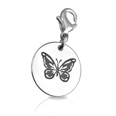 Personalised Butterfly Charm - AMAZINGNECKLACE.COM
