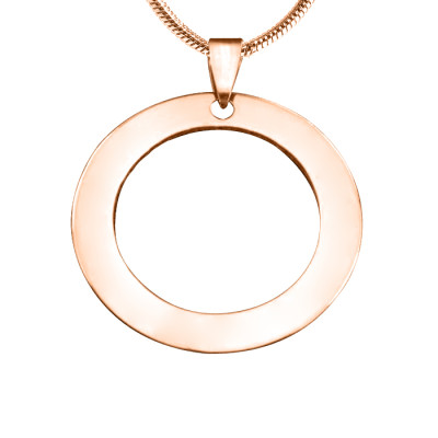 Personalised Circle of Trust Necklace - 18ct Rose Gold Plated - AMAZINGNECKLACE.COM