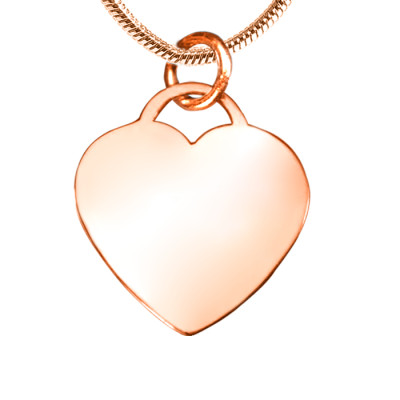 Personalised Forever in My Heart Necklace - 18ct Rose Gold Plated - AMAZINGNECKLACE.COM