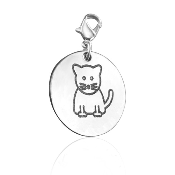 Personalised Kitty Charm - AMAZINGNECKLACE.COM