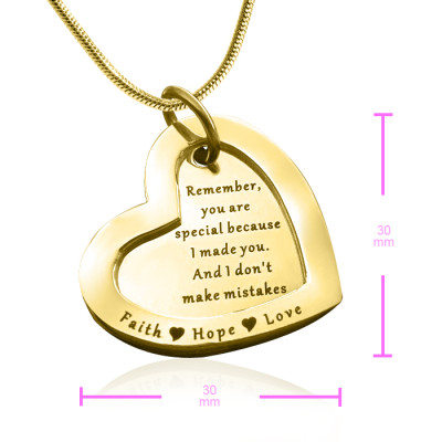 Personalised Love Forever Necklace - 18ct Gold Plated - AMAZINGNECKLACE.COM