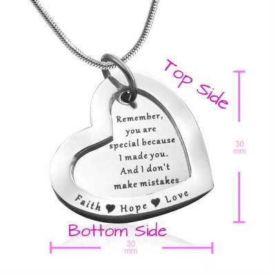 Personalised Love Forever Necklace - sterling Silver - AMAZINGNECKLACE.COM