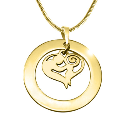 Personalised Mothers Love Necklace - 18ct Gold Plated - AMAZINGNECKLACE.COM
