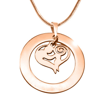 Personalised Mothers Love Necklace - 18ct Rose Gold Plated - AMAZINGNECKLACE.COM