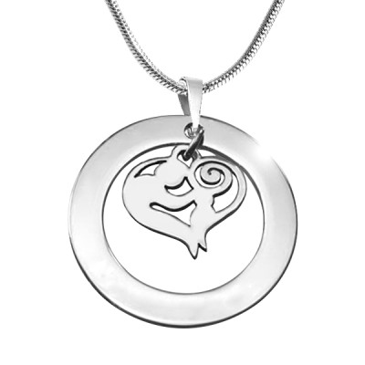 Personalised Mothers Love Necklace - Sterling Silver - AMAZINGNECKLACE.COM
