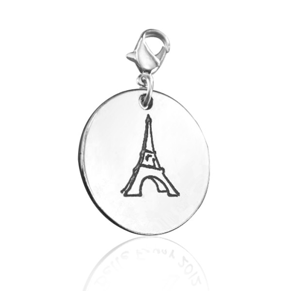 Personalised Eiffel Tower Charm - AMAZINGNECKLACE.COM