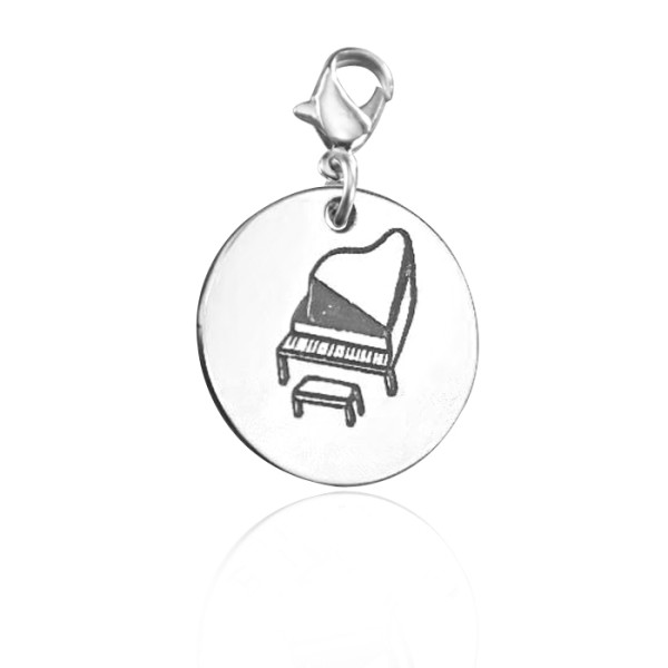 Personalised Piano Charm - AMAZINGNECKLACE.COM