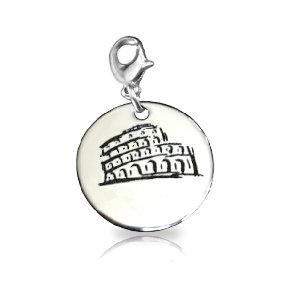 Personalised Rome Charm - AMAZINGNECKLACE.COM