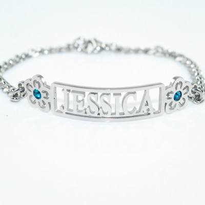 Name Personalised Necklace/Bracelet/Anklet - DIY Name Jewellery With Any Elements - AMAZINGNECKLACE.COM